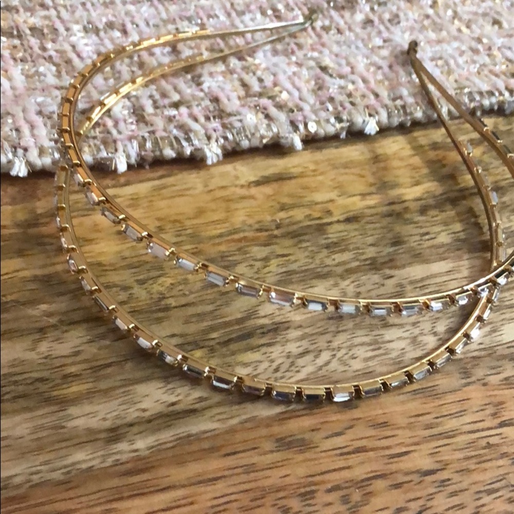 JCrew Rhinestone Double Headband - Picture 4 of 5